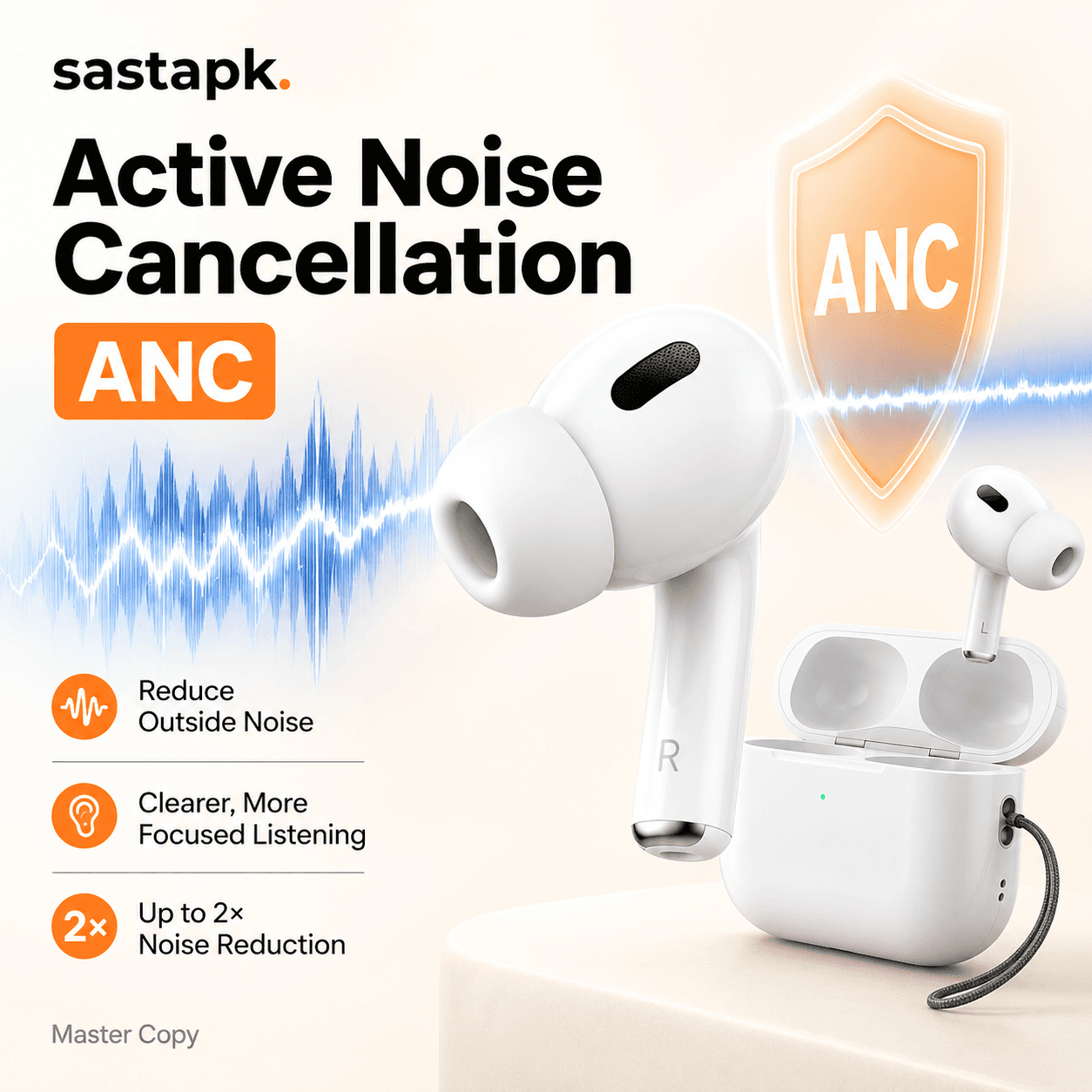 Apple Airpods Pro 2 with ANC Master Copy — image 3
