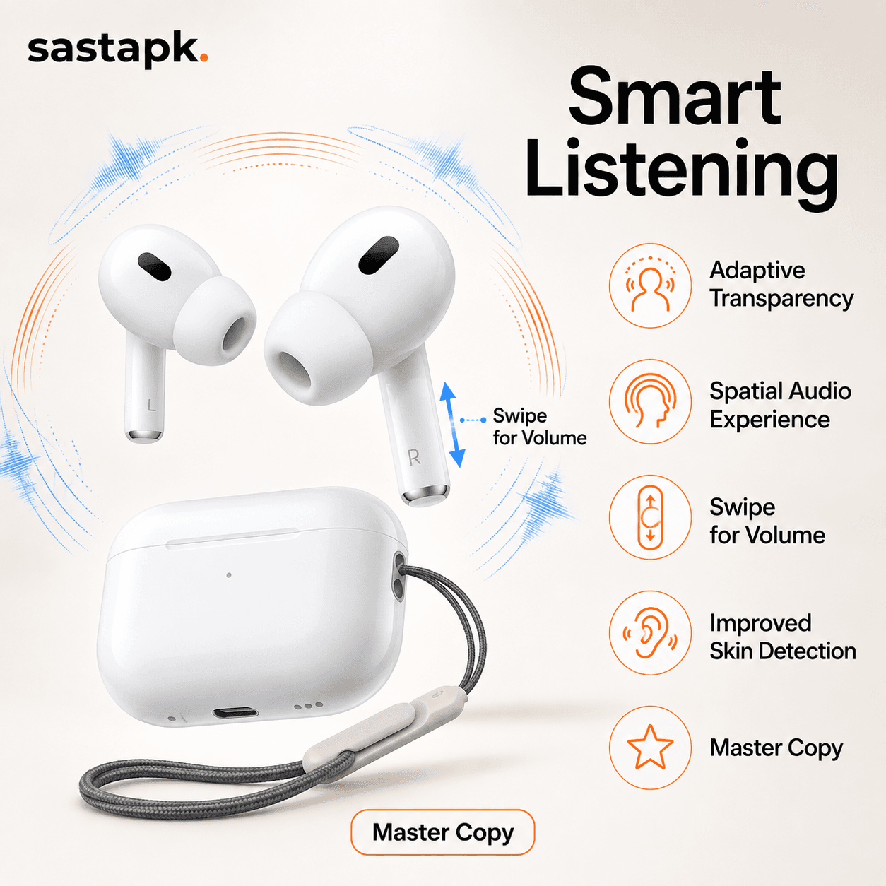 Apple Airpods Pro 2 with ANC Master Copy — image 4