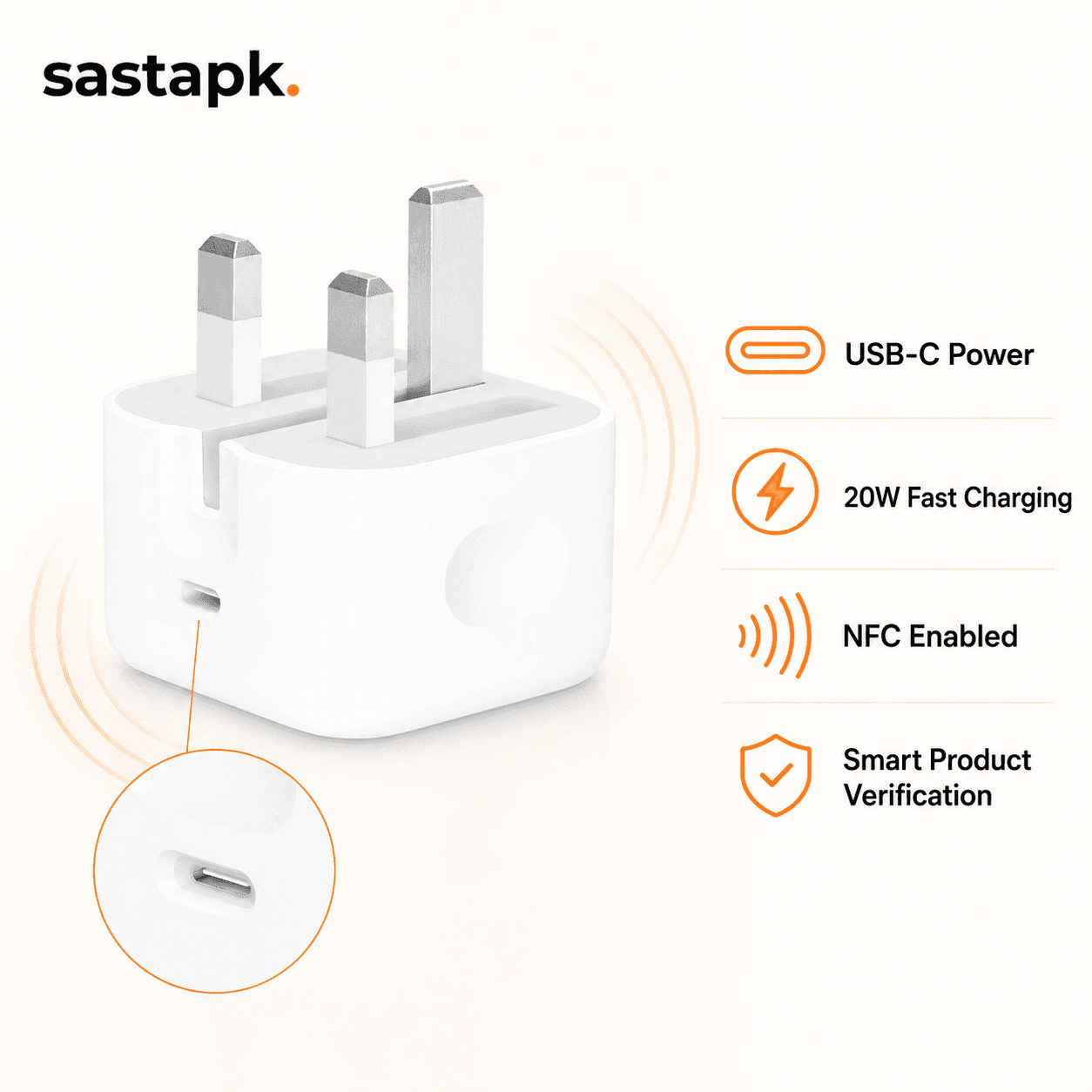 Apple 20W USB-C Power Adapter 3 Pin — image 3